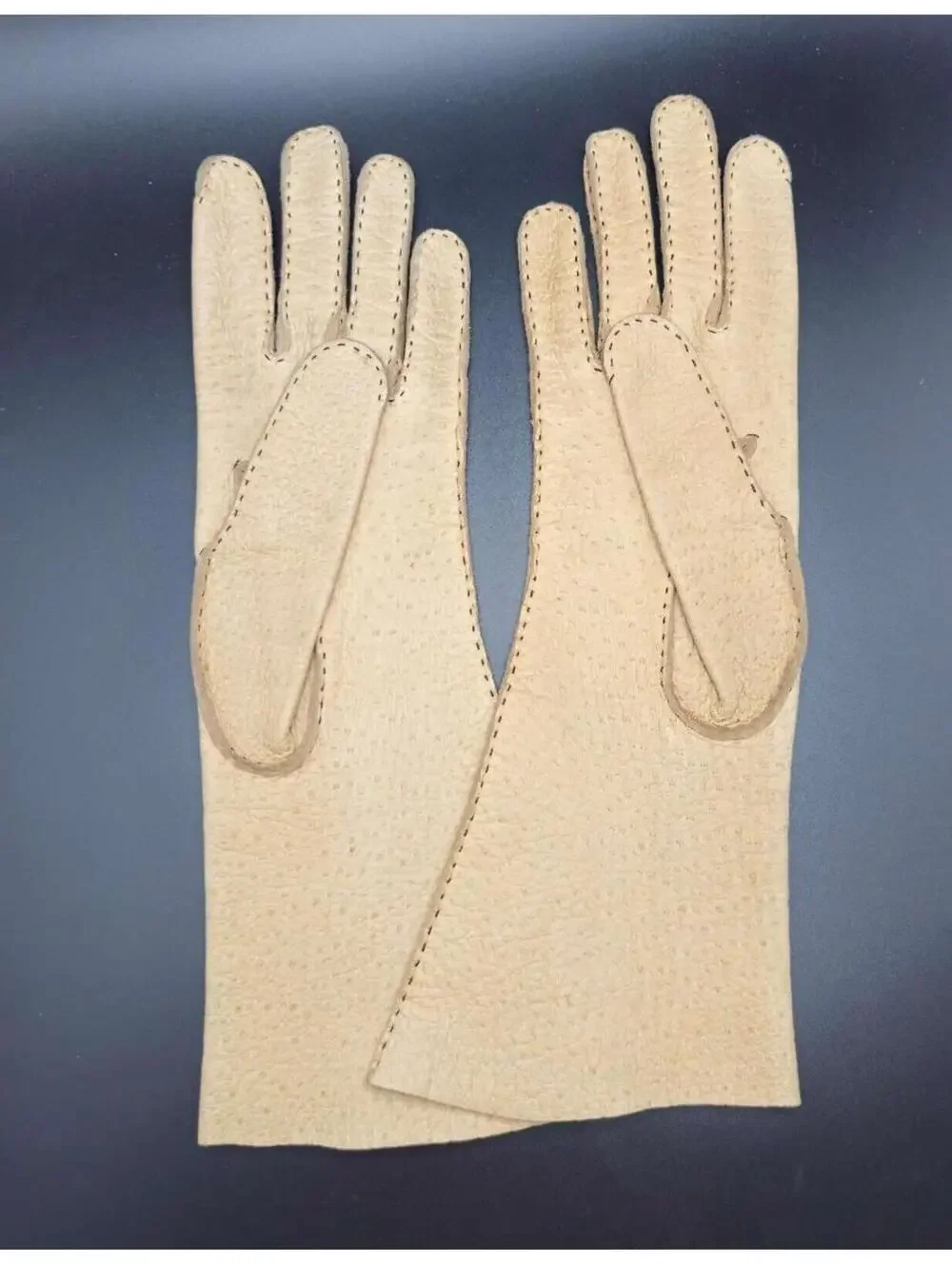 Vintage 1940's Vallet Paris Pigskin Leather Gloves Size 6.5